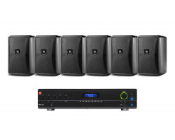 Комплект акустики 6 настенных динамиков JBL Control 25-1 | Bluetooth | 6х30Вт